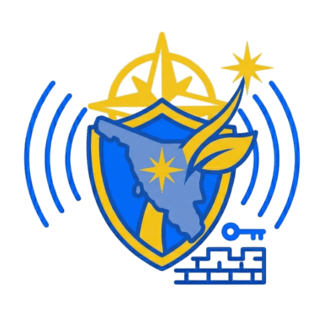 Escudo protector con el mapa de Sonora, brújula y muro, simbolizando el impulso y la defensa digital del comercio local.